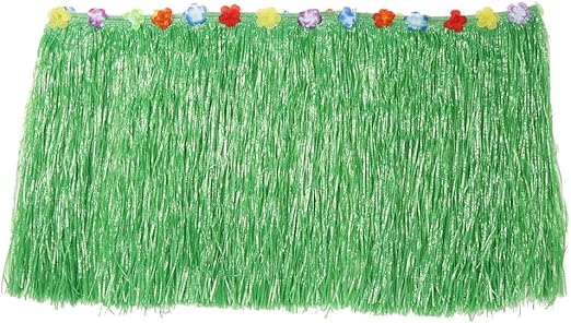 Amazon Nosii ハワイ テーブルスカート ヤシの葉 カラフル フラワー トロピカル ハワイアンパーティーテー ブルスカートカバー ビーチ ガーデン パーティー装飾 グリーン ふきん オンライン通販