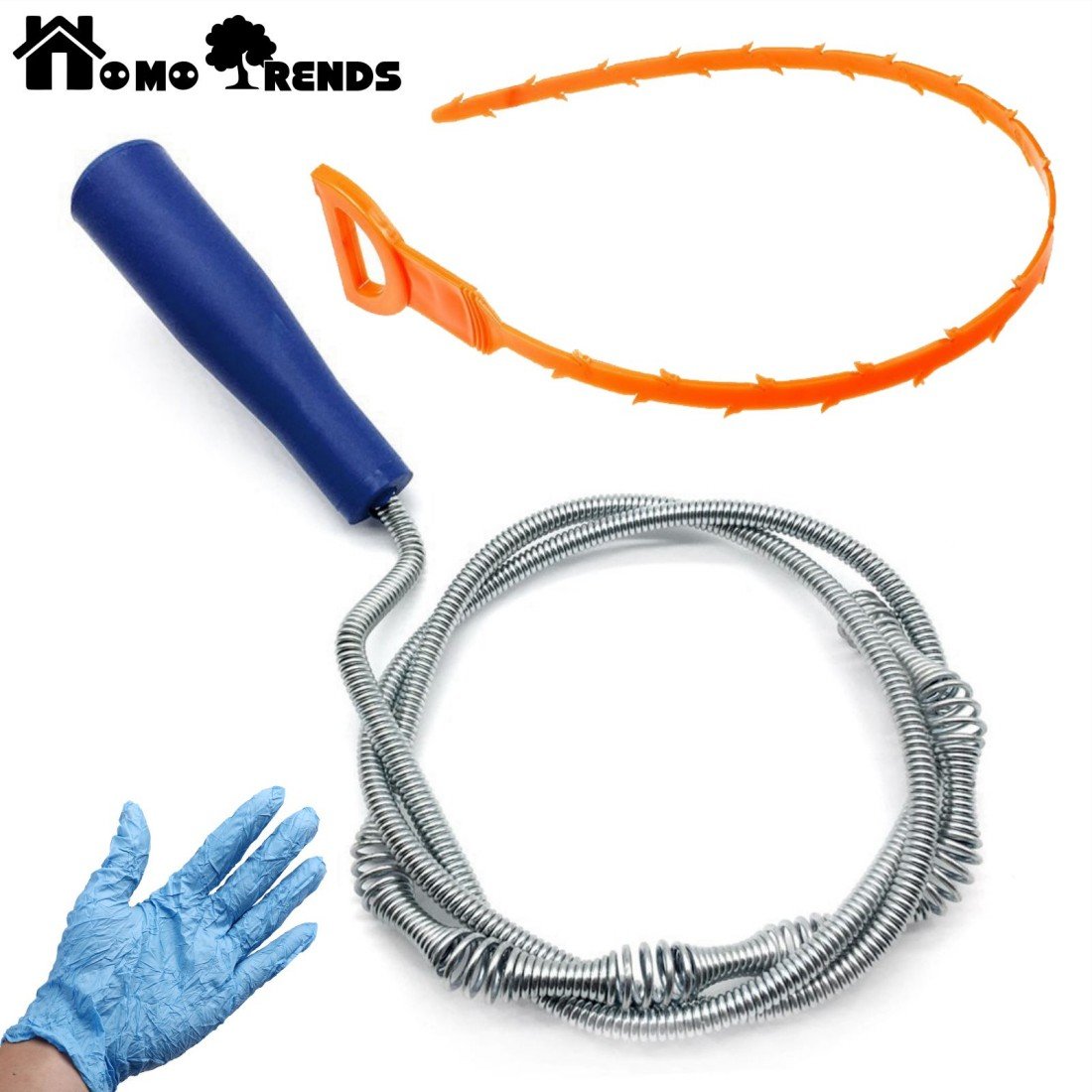 Qmcmc Kitchen Sink Bath Hair Cleaner Remover Chain Hook Brush Bathtub