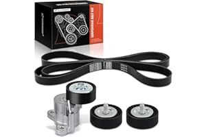 A-Premium Engine Serpentine Belt Drive Kit Compatible with Jeep, Dodge & Chrysler Cars - Compass 2008-2017, Journey 2009-2017, 200 2011-2014, Patriot, Avenger, Caliber, Sebring - 1.8L 2.0L 2.4L