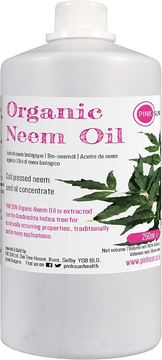 PINK SUN Aceite de Neem Puro Orgánico 250ml Virgen Prensado en ...