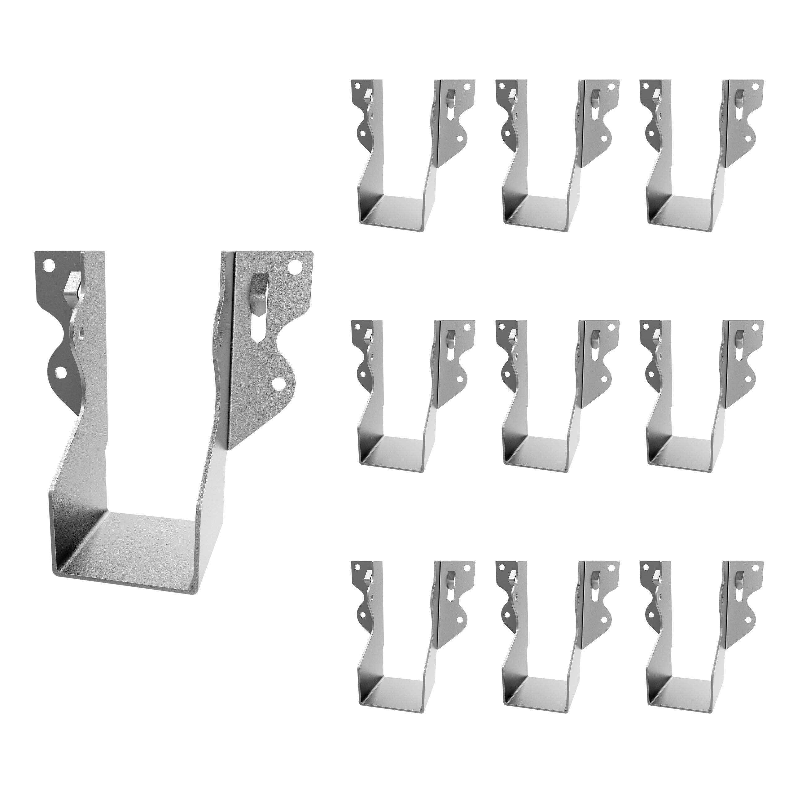 Photo 1 of Herbert-fty LU24 2X4 Joist Hanger Tie Brackets 20 Gauge Galvanizing Face Mount Joist Hangers for Wood Hurricane Ties Widely Applicable Rafter Ties - 10 pk