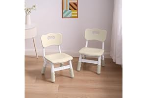 GITAWUSA Adjustable Kids Chair, 3 Level Height Adjustable Child Chair, Toddler Chairs for Children Boys Girls Age 2-8, Child Seat Set Suitable for Home Family Classroom Nursery Indoor Use (2-Pack)
