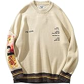 Aelfric Eden Oversized Sweater Graphic Van Gogh Printed Unisex 90s Vintage Women Knit Sweaters Men Casual 2024 Pullover