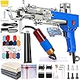Riiai Tufting Gun Starter Kit,Tufting Gun with Carpet Trimmer Rug Making Kit, Rug Gun Cut Pile Loop Pile for Making Rugs, Carpet Trimmer Tufting for Sculpting,A Must Have for Tufting Lover (Dark Blue)