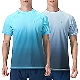 Men's Swim Shirts Rash Guard UPF 50+ UV Sun Protection T-Shirt Quick Dry Fishing Beach T Shirts