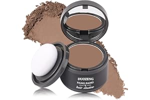 DUOZENG Hairline Powder Root Touch Up Hair Powder,Hairline Shadow Root Cover Up Hair Toppers for Women & Men,Hairline Shadow Powder Stick Hair Root Touch Up for Thinning Hair(Light Brown)