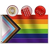 Premium New Progress Pride Flag 3x5 Ft Outdoor