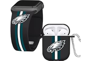 Game Time Philadelphia Eagles HD Combo Package Compatible with Apple Watch and AirPods Gen 1&2