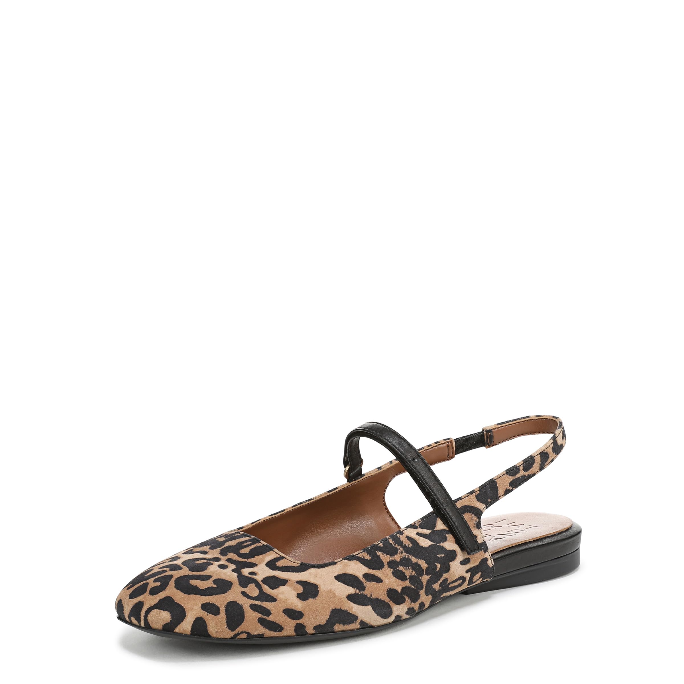 Naturalizer Women’s Connie Mary Jane Flat Leopard Print Suede 6.5 W