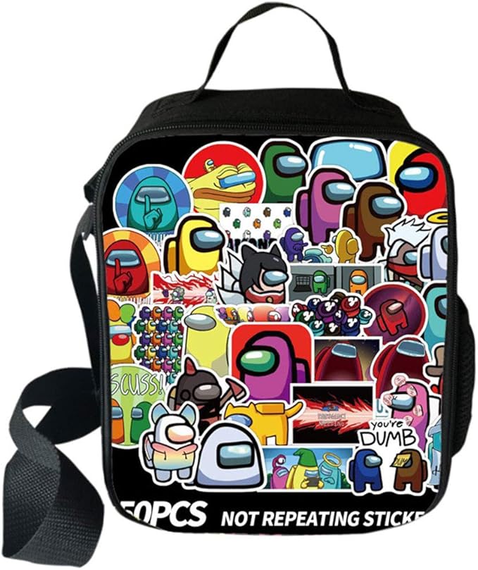 Among Us Lunch Box Kids Insulated Tote Bag Bento Boxes Out 2021
