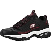 Skechers Men's Energy Afterburn Sneakers | Athletic Training, Leather and Mesh Upper, Cushioned Insole, Traditional Lace-up, Casual