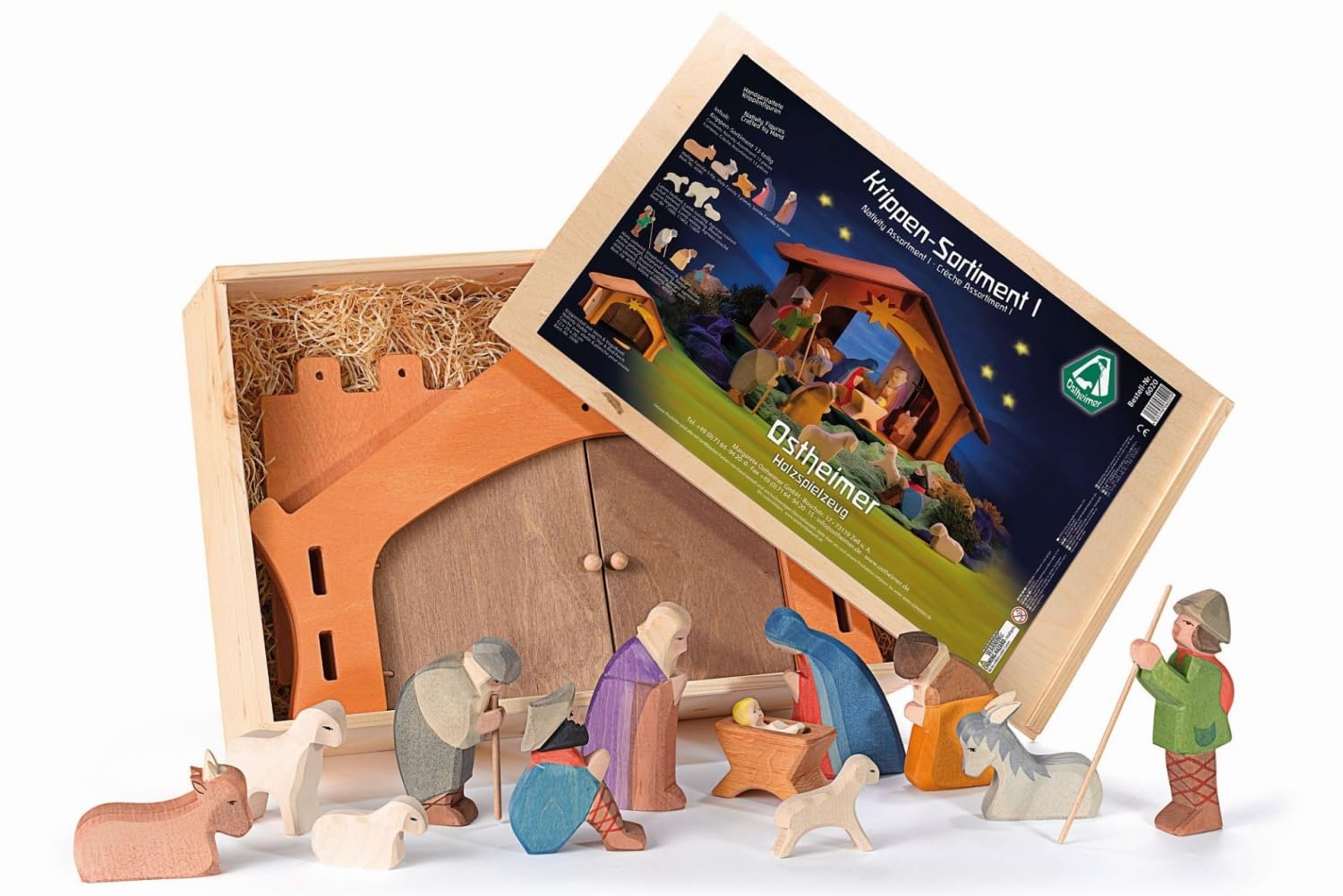 Ostheimer 6020 – Nativity Set (13 pieces)