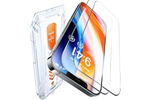 UltraGlass UNBREAK TOP 9H+ Glass for iPhone 13 Pro Max Screen Protector Glass [Military Grade Shatterproof & Longest Durable] Full Screen Protector 13 Pro Max Tempered Glass, Anti-fingerprint, 2 Packs