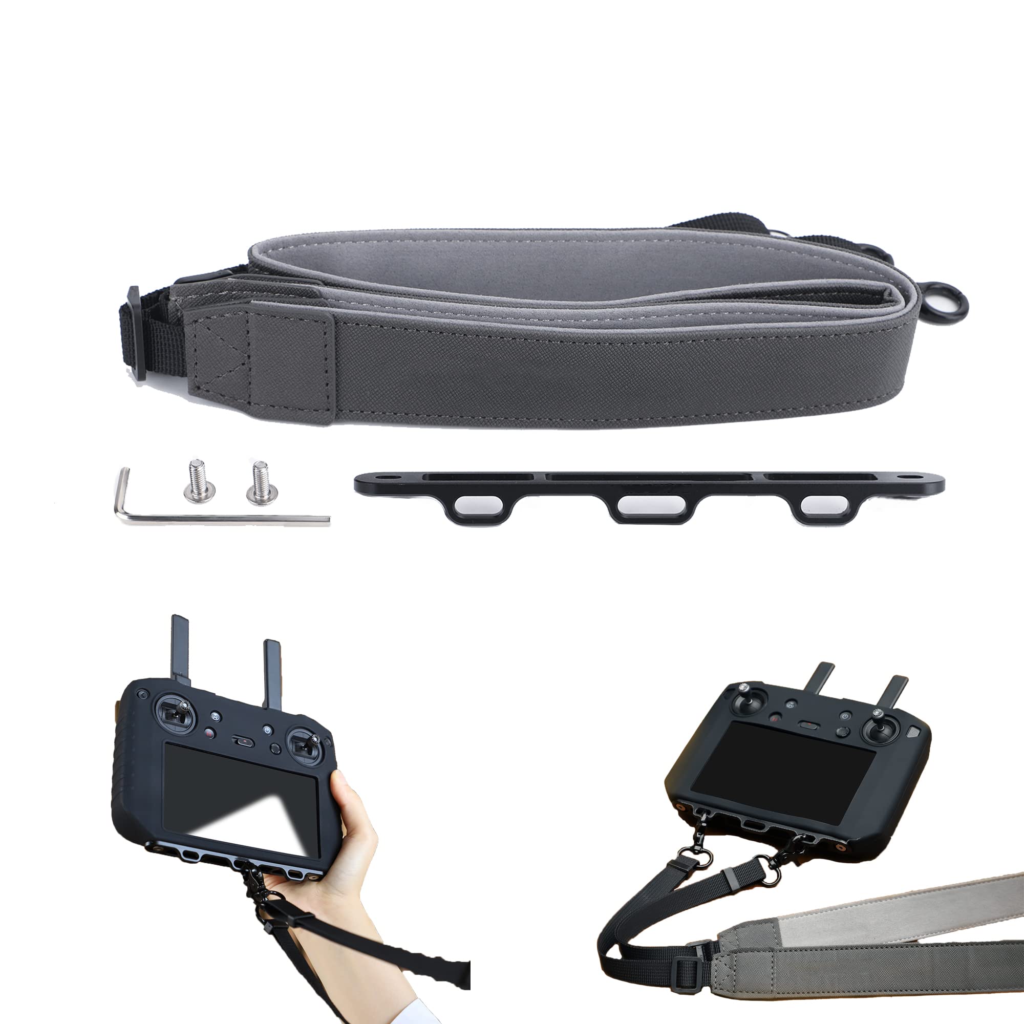 Fututech S377 62-80cm 2 in 1 Remote Control Neck Strap with Buckle for DJI Mavic 3 RC Pro Lanyard for DJI Smart Controller Adjustable Cord Accessory Drone