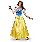 Disguise womens Snow White Costume, Official Disney Princess Snow White Deluxe Costume Dress