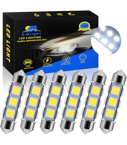 thumbnail image 2 of Formula-J87 Canbus Error Free 562 LED Bulbs – 1.2W Warm White, 250 Lumens, 3500K, For Interior Dome Light (2 Pack) 2 of 6