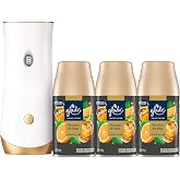 Glade Automatic Spray Starter Kit, Bourbon &amp; Citrus Scent, 1 Holder + 3 Refills (6.2 oz Each), Adjustable Freshness