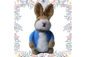 Felt Easter Bunny - Felt Bunny | Cute Felted Ea ster Doll | Cute Felted Rabbit Wearing Colorful Jacket Coats | East-er Basket