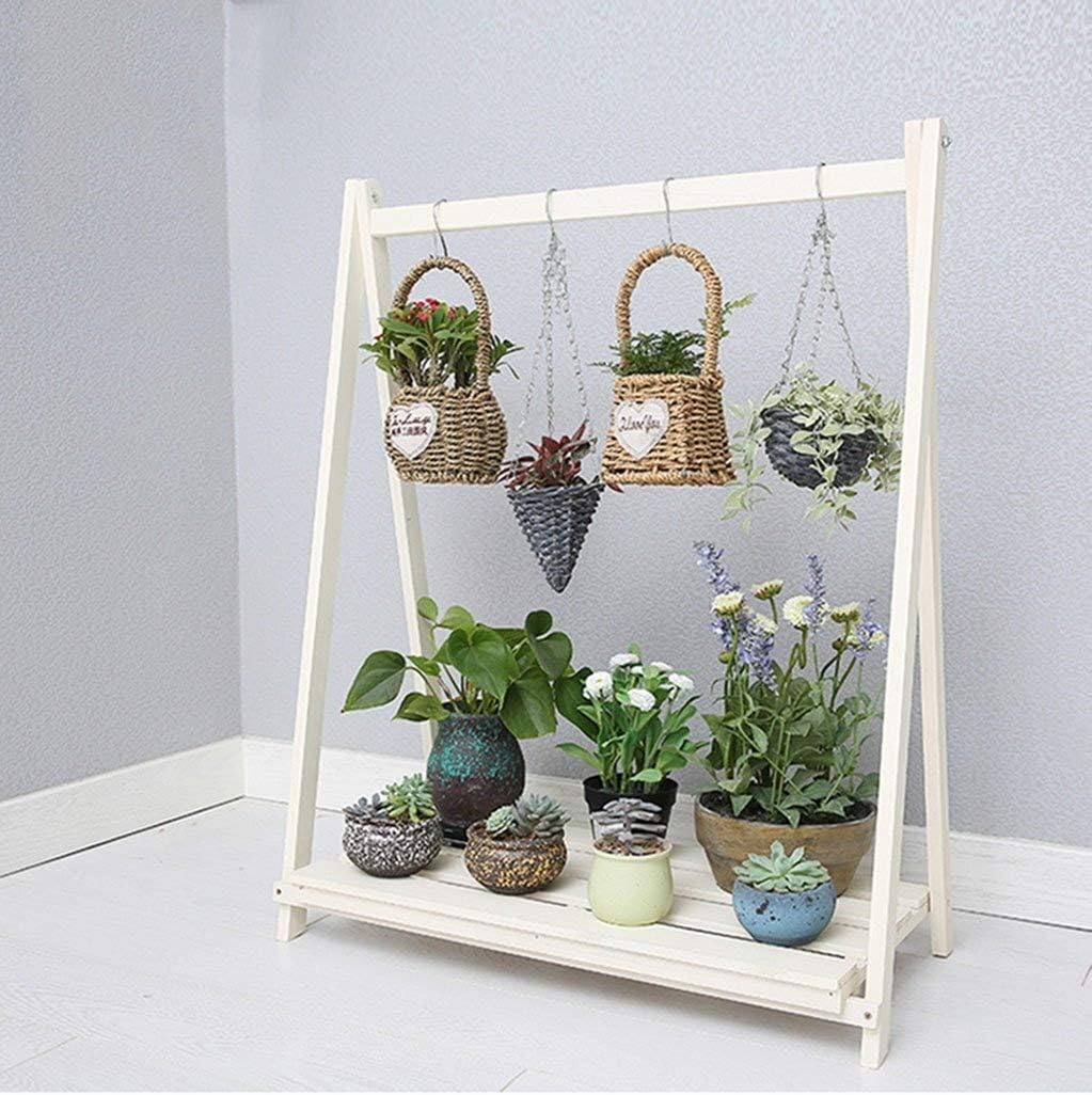 Estante for plantas de flores Madera Colgante vertical Estante for