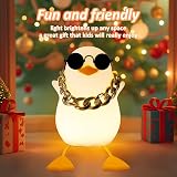 Anywin Duck Light USB Rechargeable Night Lamp with Sunglasses Gold Chain view 7