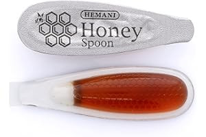 HEMANI Pure Honey Spoon & Black Seeds Extract - Natural Sweetener & Stirrer - Individual Single Use - Natural Energy Snack on the Go (10 Spoons Total)