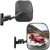 SHEJISI Wrangler Mirrors Doors Off Compatible with Wrangler JK TJ & Unlimited 1997-2018,Wrangler Mirrors Can be Folded and Reset When Encountering Obstacles,The HD Large Field of View is Anti-shaking