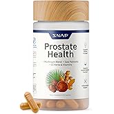 Snap Supplements Prostate Health Supplement with Saw Palmetto for Men, DHT Blocker - Helps Support Male Urinary Tract and Prostate for Mens Health, 90 Vegetarian Capsules (30 Servings, 1 Month Supply)
