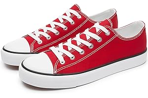 yageyan Men Canvas Low top Shoes Classic Casual Sneakers Black and White Fashion Shoes