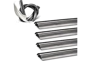 VERORAL Silicone Wiper Blade Refills, 26 inch Wiper Refill Adjustable & Universally Compatible with Windshield Frameless Wipers. DIY Cut to Size, Suitable for Cars, SUVs, Trucks, Vans, 4pcs