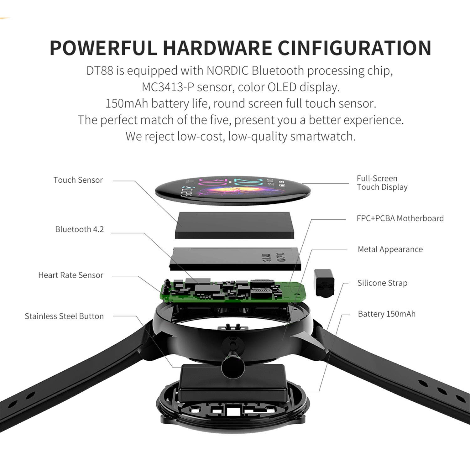 XMYL Smartwatch Mujer, Reloj Inteligente Elegante Pulsera de ...