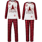 Oispvpes Family Christmas pajamas matching set adult pjs men women couple Comfy sleepwear