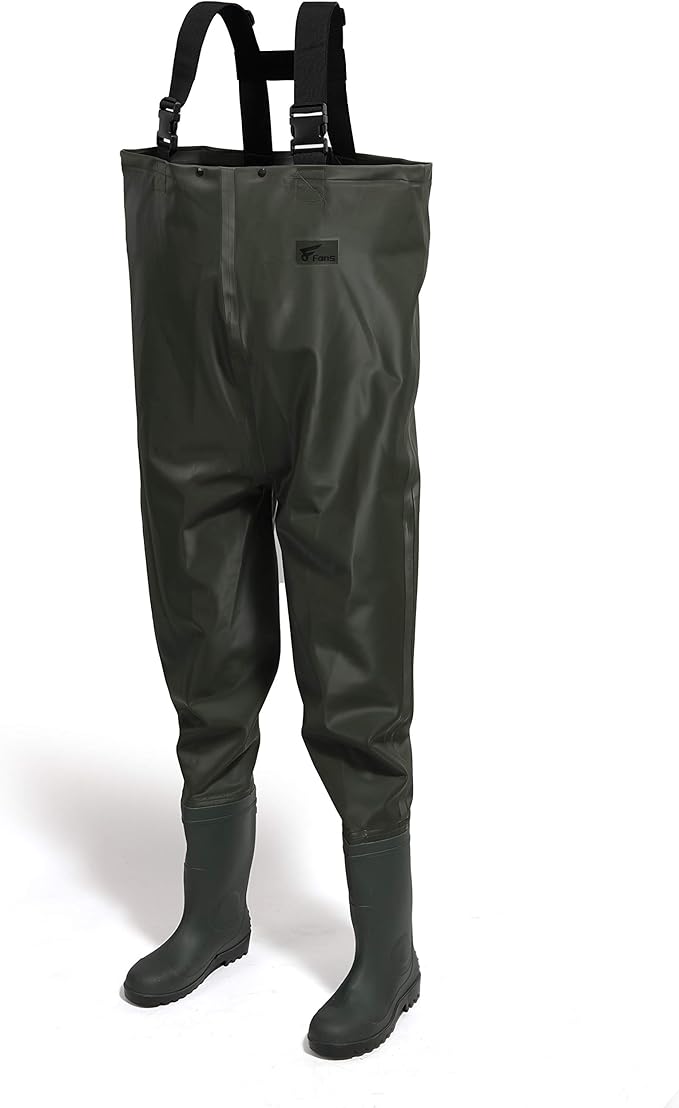 8 Fans Fishing Chest Waders Hunting Bootfoot Waders with Wading Belt