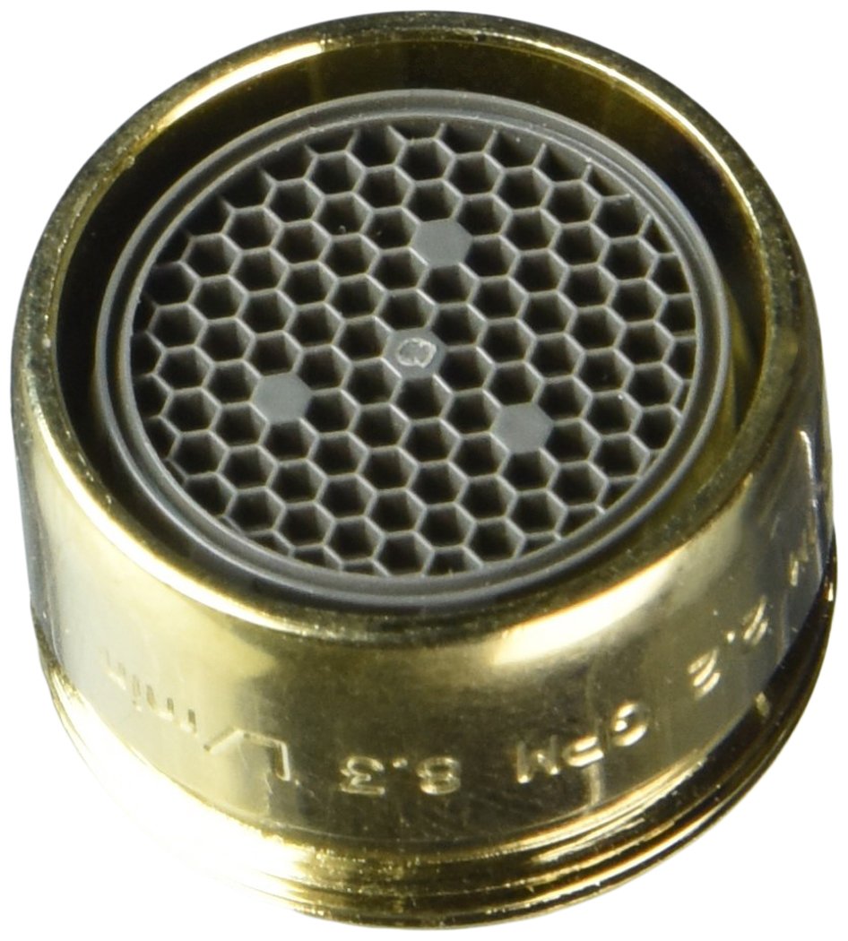 Delta Faucet RP6100PB Aerator 2.2 GPM, Polished Brass Faucet Aerators