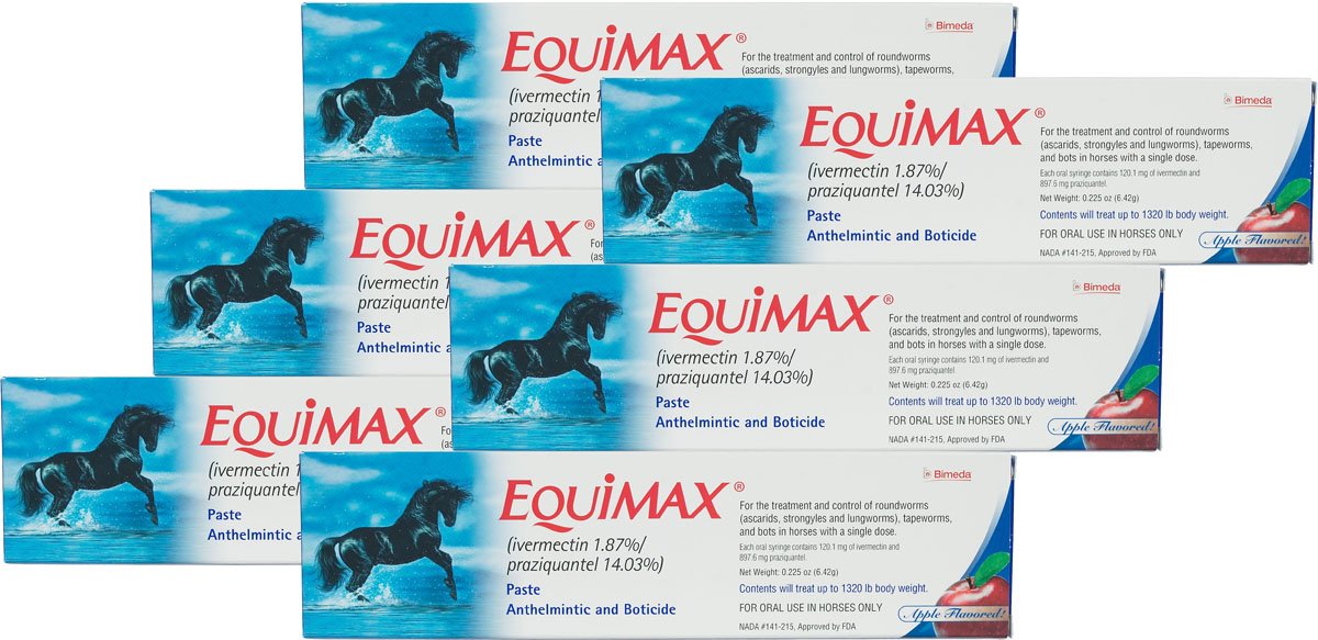 Equimax Horse Wormer Ivermectin 1.87 and Praziquantel 14.03 Paste