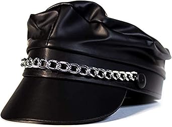 biker cap leather