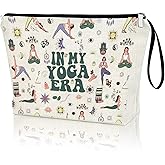APAKUTA Yoga Gifts for Women Funny IN MY YOGA ERA Zipper Bag, Gift for Yoga Lovers Yoga Stuff Makeup Bag Meditation Birthday Christmas Gifts for Sister Friends Yoga Instructor