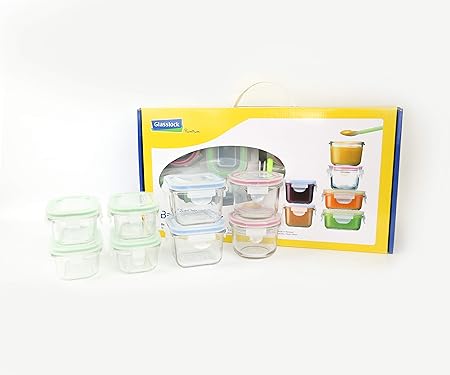 Glasslock (GL-372, 4x 150ml, 2x 210ml, 2x 165ml) Envase de vidrio ...
