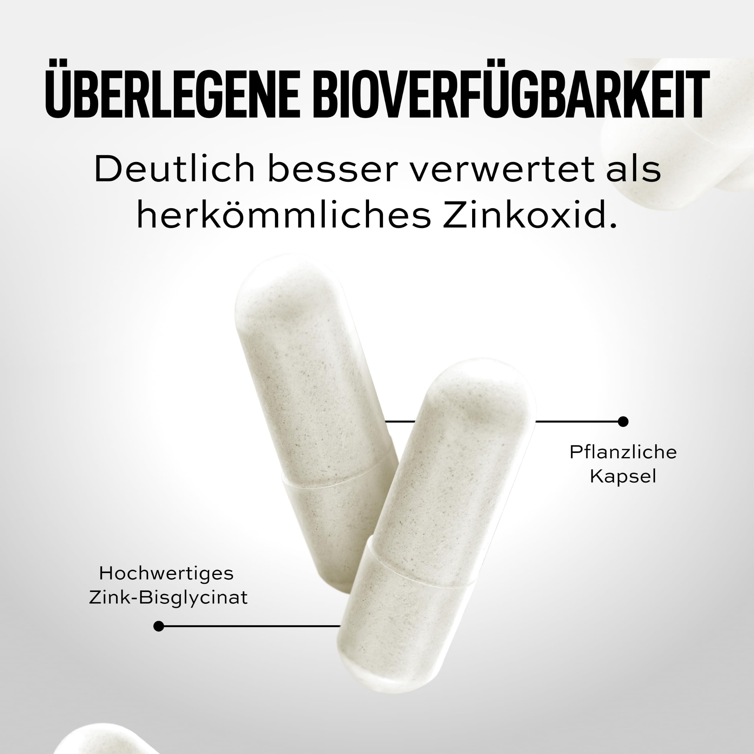 ESN Zinc - hochdosiertes Nahrungsergänzungsmittel mit 25 mg Zinkbisglycinat pro Tagesportion - gute Verträglichkeit und Bioverfügbarkeit - vegan - 120 Kapseln, 120 Portionen 4