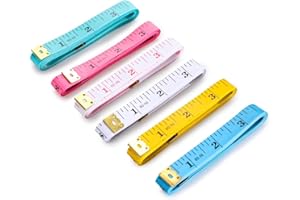 Body Measuring Tape 1.5m Tape Measure Body Soft Measurement Tapes Centimeter and Inch for Body Measurements Sewing Fabric Tai