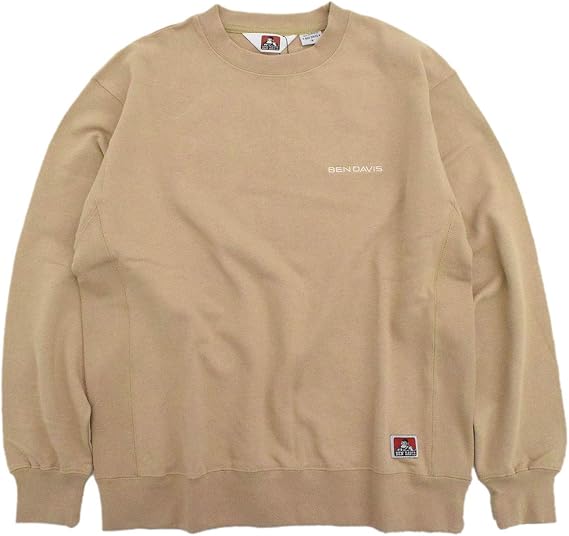 Amazon Co Jp ベンデイビス トレーナー メンズ ヘビー クルー スウェット I サイズxl ベージュ 服 ファッション小物