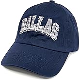 RMW Dallas City Navy Blue/Gray Text Embroidered Relaxed Fit Hat Cap Adult Men's Adjustable
