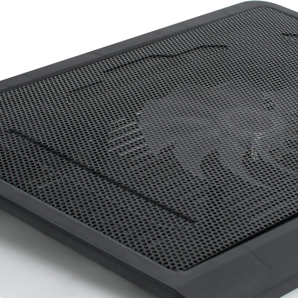 Silent Laptop Cooling Pad, ixaer 14-inch Ultra-Slim Quiet Laptop Notebook Cooler USB Powered Cooling Pad Computer Cooling Base with Oversized Fan