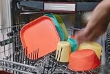 Nuby Good Square Meal Toddler Weaning Bowls 4-Pack Dishwasher Safe view 4