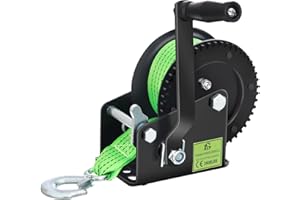 XGeek 1600LB Boat Trailer Winch with 4:1Gear Ratio Boat Winch for Trailer and Three Speed Settings Suitable for Various Boats and Vehicles