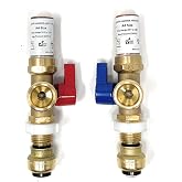 Washing Machine Valve with Water Hammer Arrestor and Push Fit 3/4" MHT [3179]