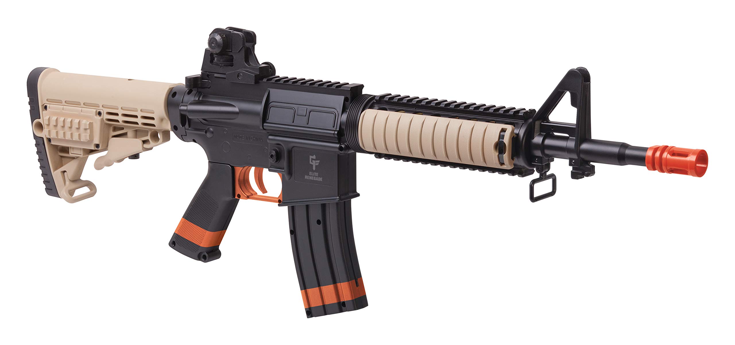 Game Face GFR37-CA Elite Renegade Rifle Airsoft con resorte - Compatible con California
