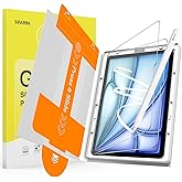 SPARIN Paper Glass Screen Protector for iPad Air 11 Inch M3/M2 (7th/6th Generation, 2025/2024), 2 Pack Tempered Glass Matte Film with Easy Installation Tray, Write Like on Paper, Apple Pencil Support