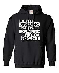 Go All Out 4X-Large Black Mens I'm Not Arguing I'm
