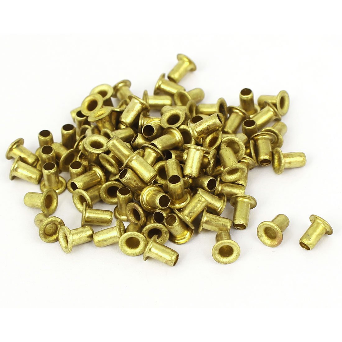 Sourcingmap 3mm x 5mm Through Hole Rivets Hollow Grommets PCB Circuit Board 100pcs