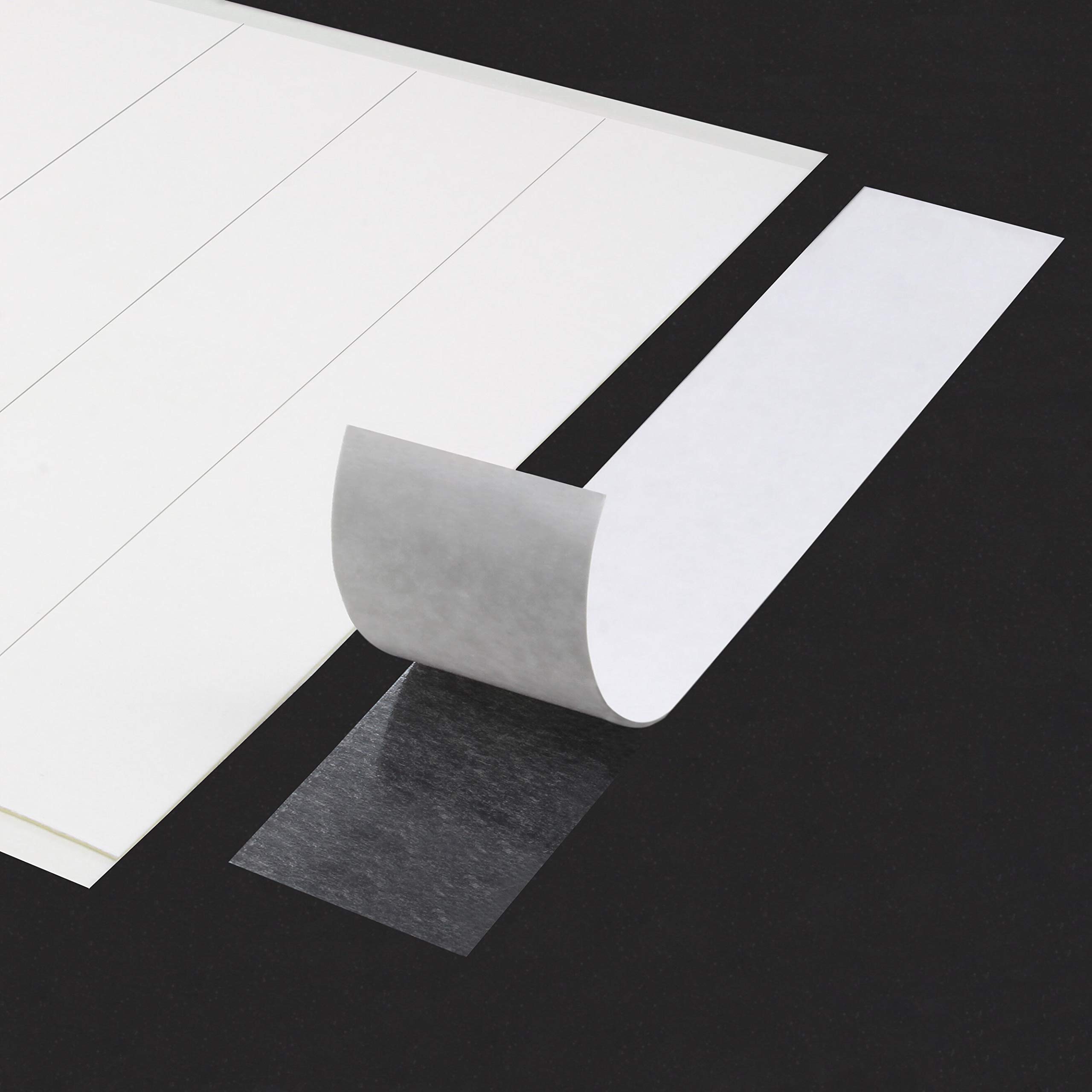 Craft Adhesive Strips | Strong Adhesive on Both Sides | Made from Klebeshop24 HyperTape | For Paper, Cardboard and Other Craft Materials | 20 x 100 mm / Pack of 100